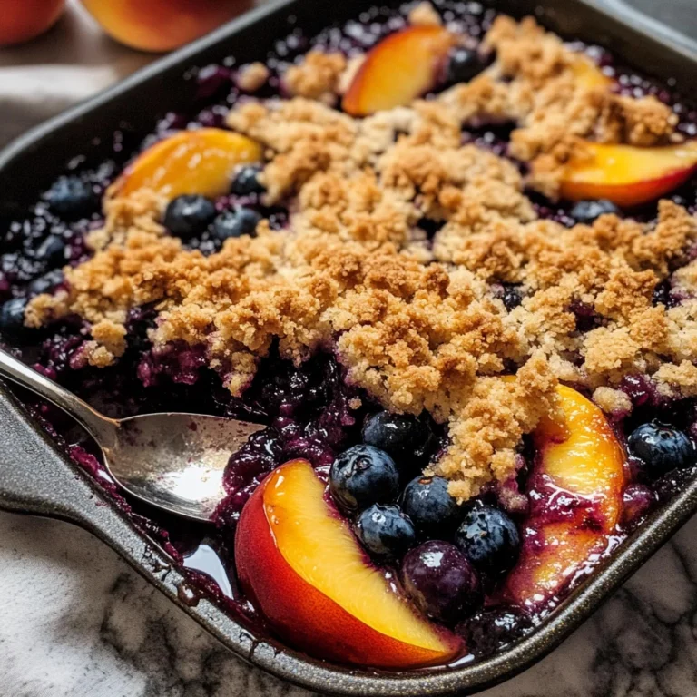 Blueberry Peach Crumble