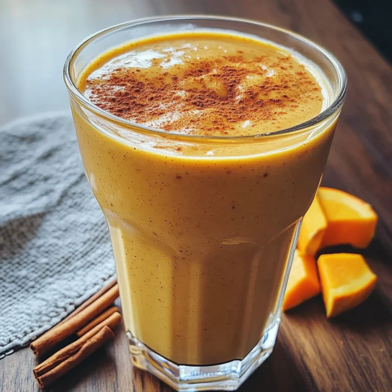 Breakfast Pumpkin Pie Smoothie
