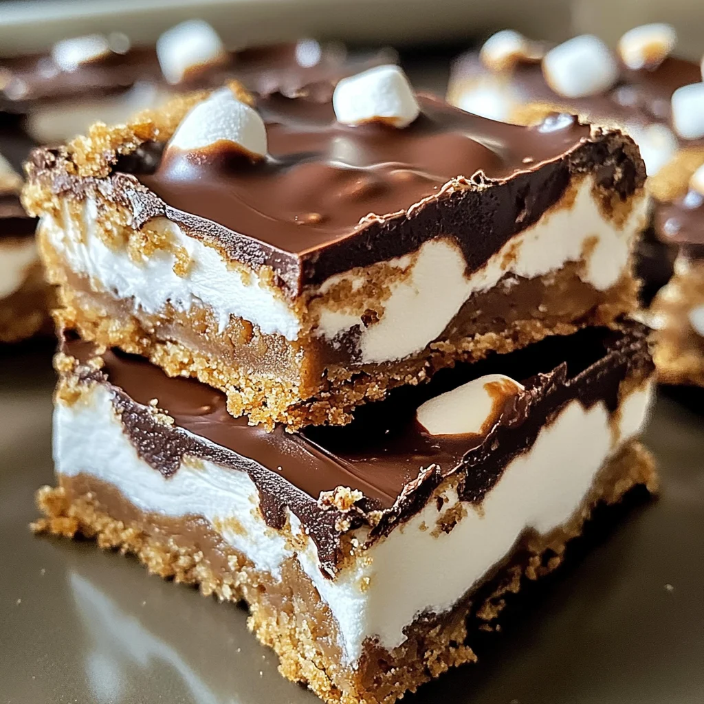 Chocolate Marshmallow Cookie Bars