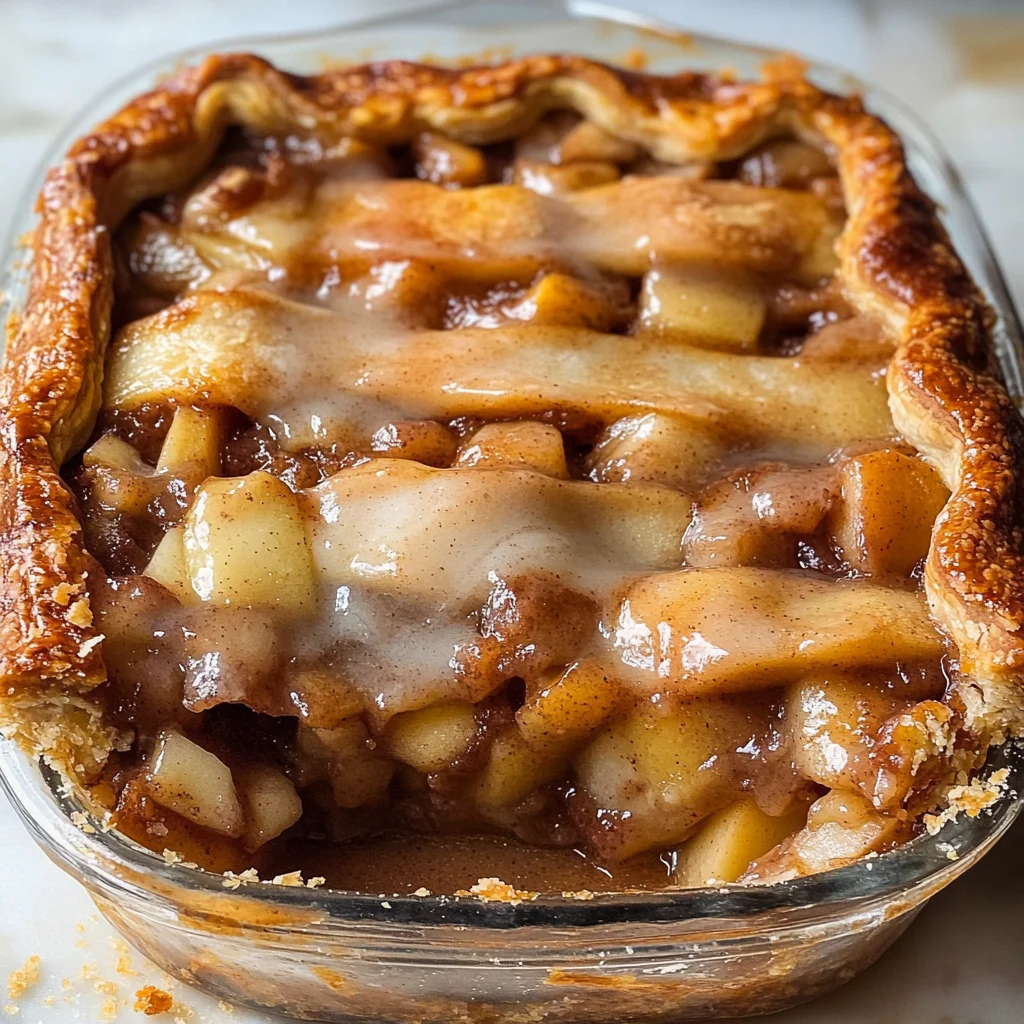 Cinnamon Roll Apple Pie