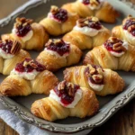 Cranberry Cream Cheese Crescent Bites