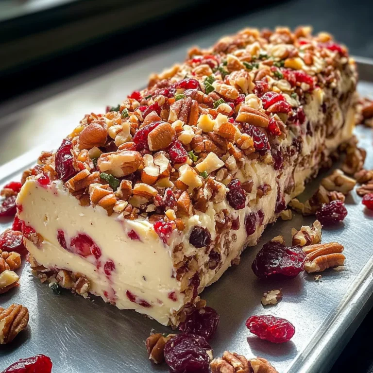 Cranberry Pecan Cheese Log