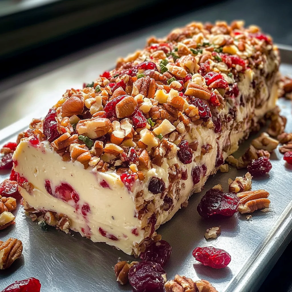 Cranberry Pecan Cheese Log