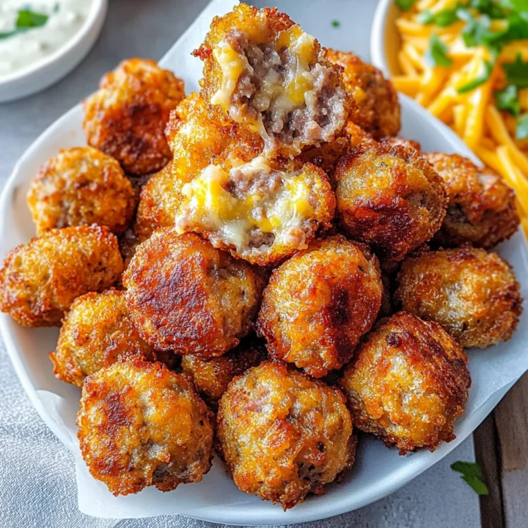 Crispy Hashbrown Sausage Bites