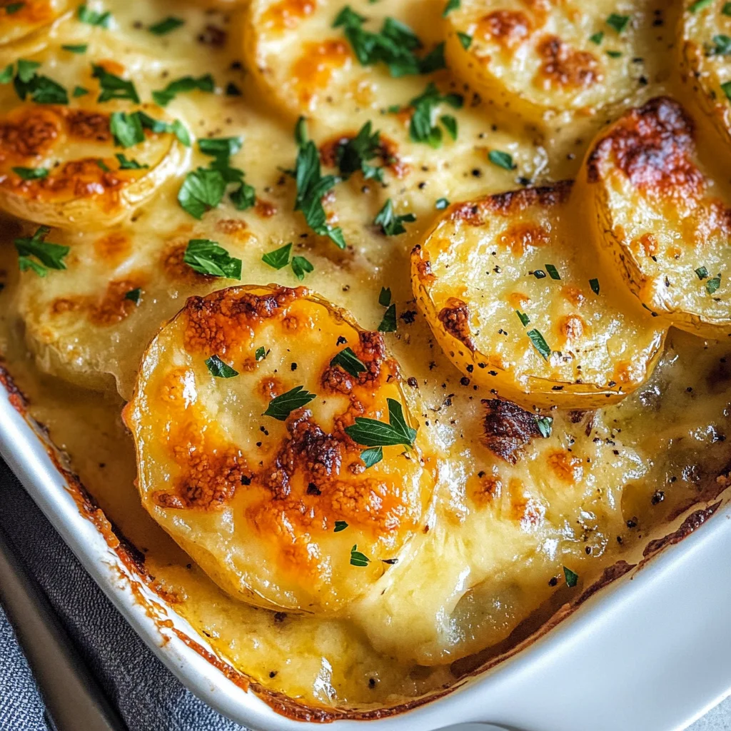Dad’s Creamy & Cheesy Au Gratin Potatoes