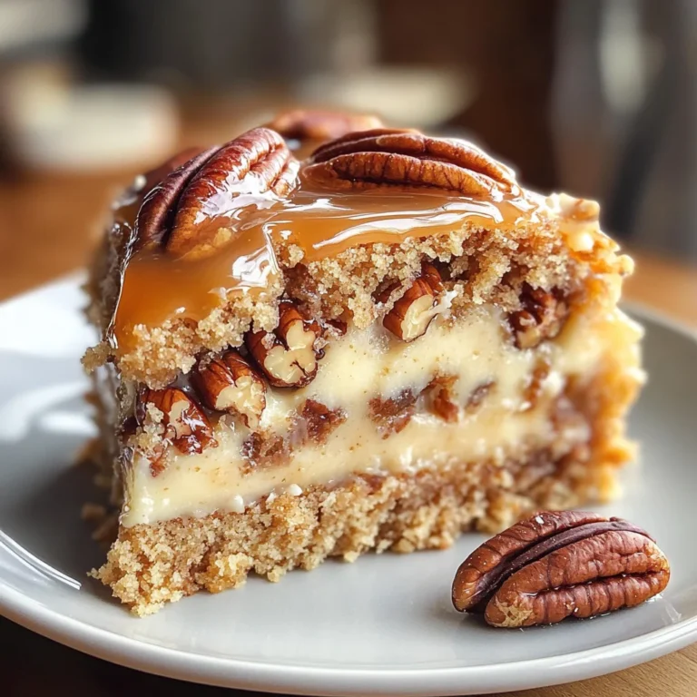 Delicious Gooey Butter Pecan Cake