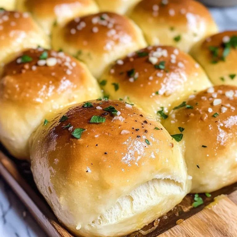 Easy Garlic Butter Dinner Rolls
