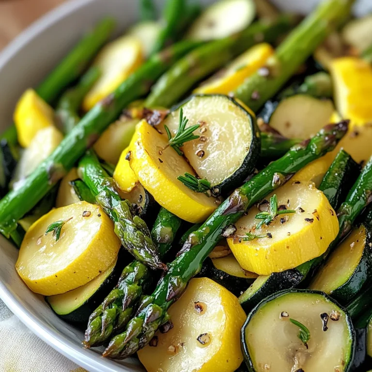 Flavorful Asparagus with Zucchini and Squash
