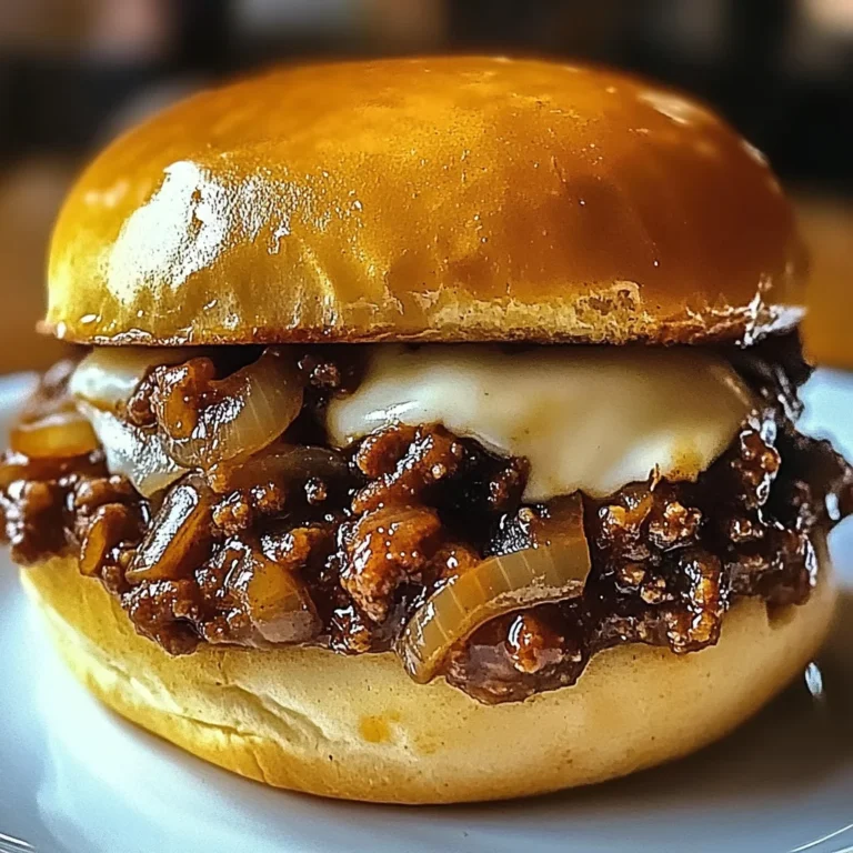 French Onion Beef Sloppy Joes