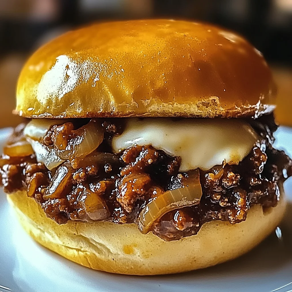 French Onion Beef Sloppy Joes