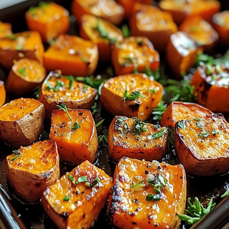 Garlic Butter Roasted Sweet Potatoes: A Delicious and Easy Recipe