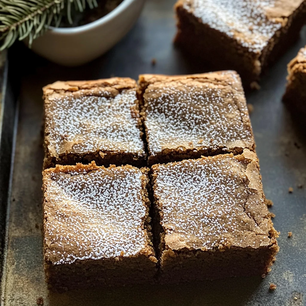 Gingerbread Brownies