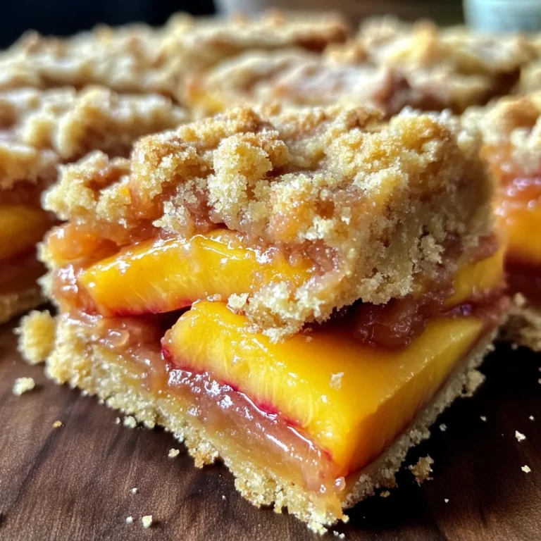 Heavenly Summer Peach Bars: A Sweet Slice of Sunshine