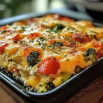 High-Protein Cottage Cheese Veggie Bake Recipe