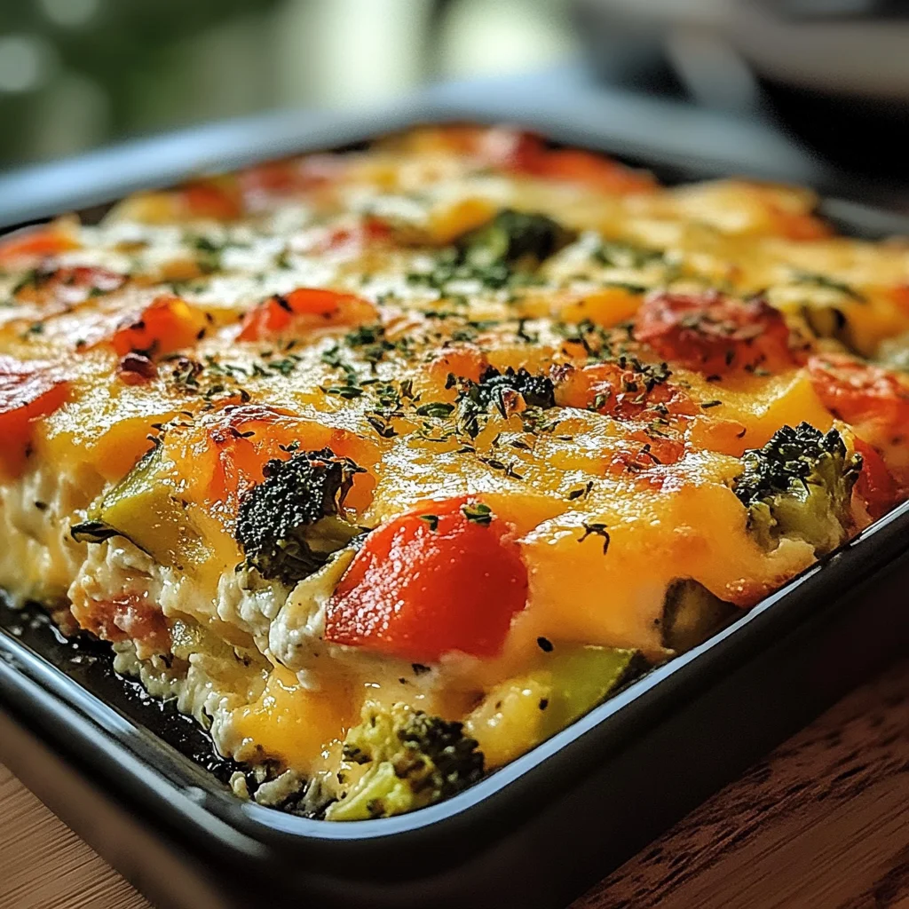 High-Protein Cottage Cheese Veggie Bake Recipe