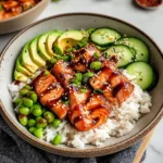 Honey Sriracha Salmon Bowls