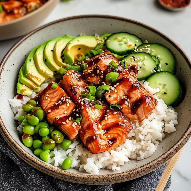 Honey Sriracha Salmon Bowls