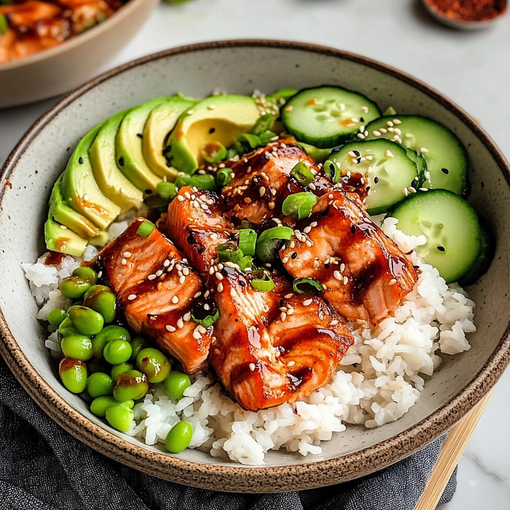 Honey Sriracha Salmon Bowls