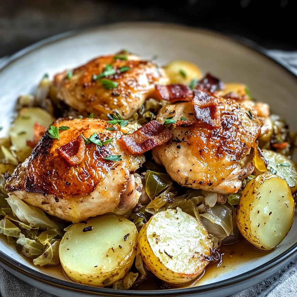Irish Chicken with Cabbage and Potatoes