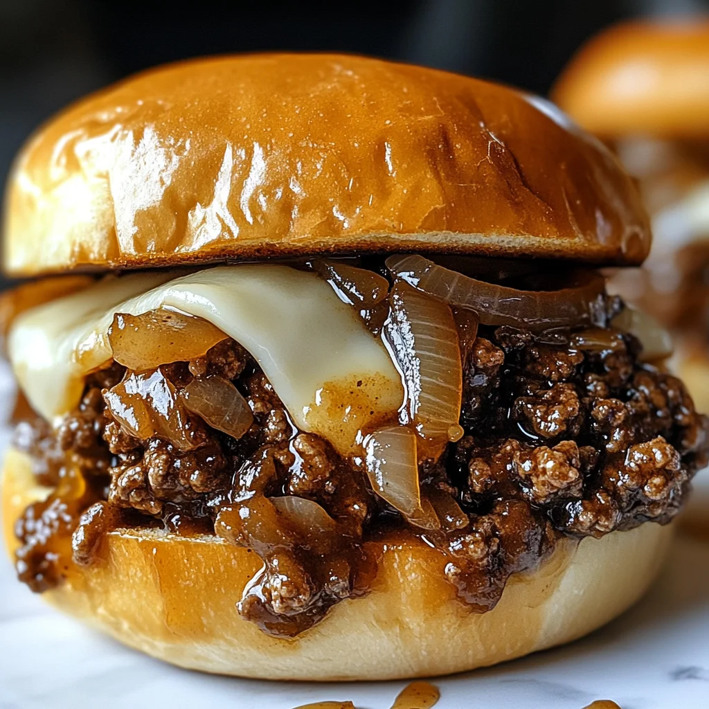 Irresistible French Onion Beef Sloppy Joes