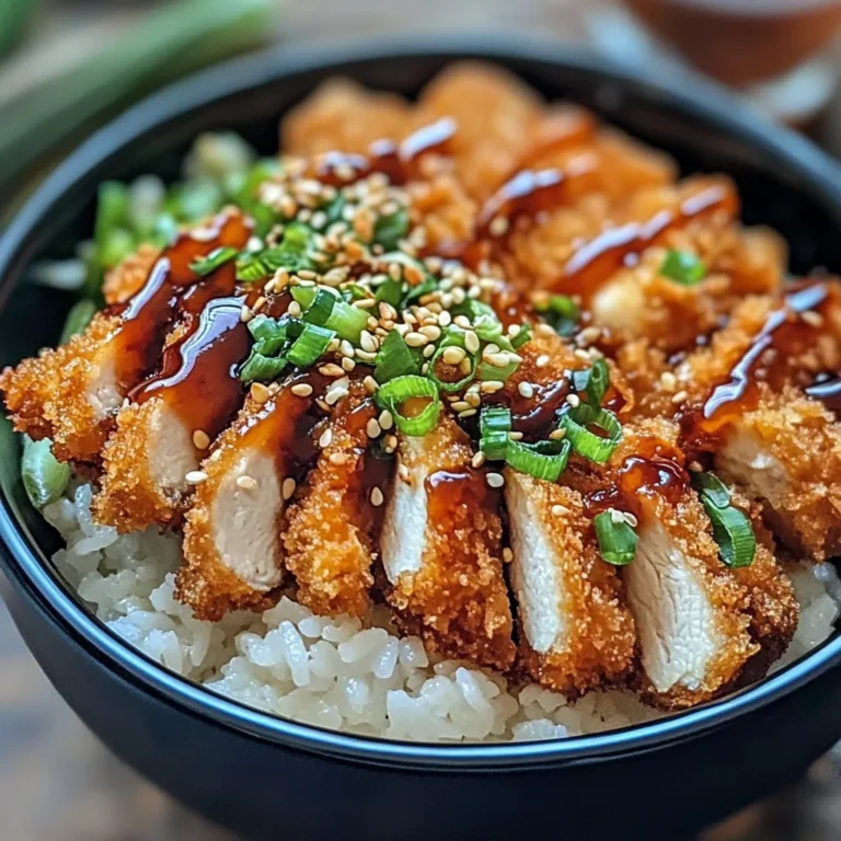 Japanese Katsu Bowls with Tonkatsu Sauce