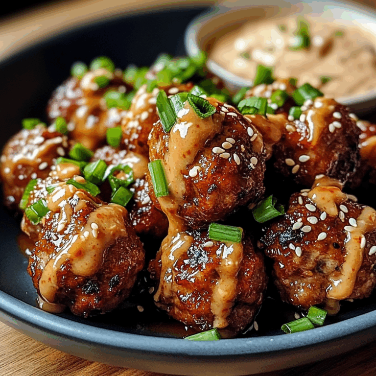 Korean BBQ Meatballs with Spicy Mayo Dip: A Flavor-Packed Beginner-Friendly Recipe