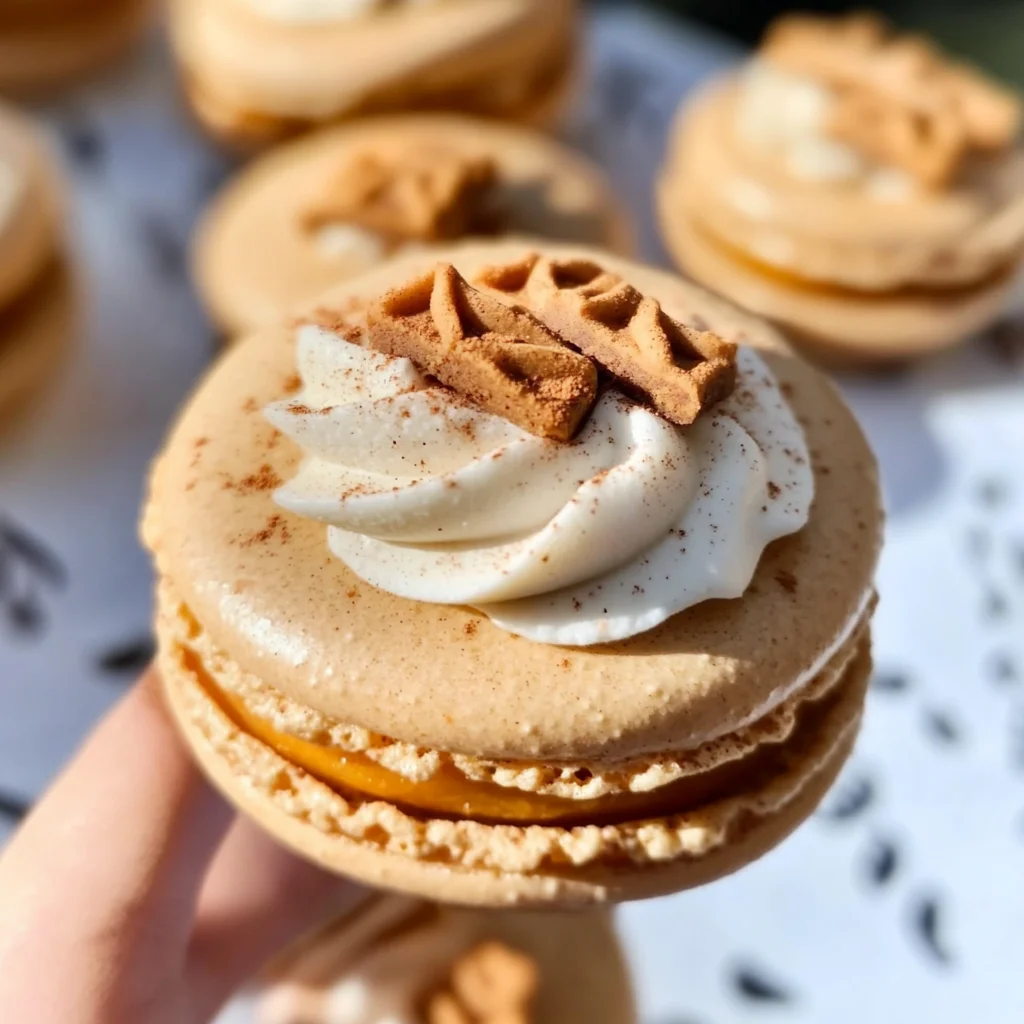 Pumpkin Pie Macarons