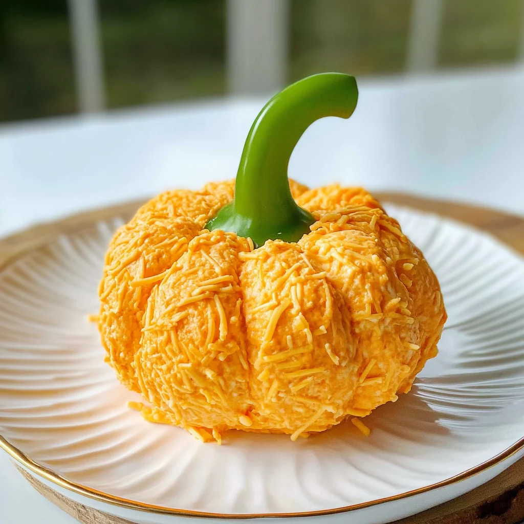 Pumpkin Shaped Cheese Ball