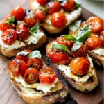 Ricotta Bruschetta with Roasted Tomatoes