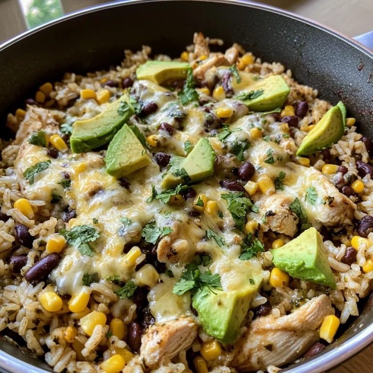 Salsa Verde Chicken & Rice Skillet