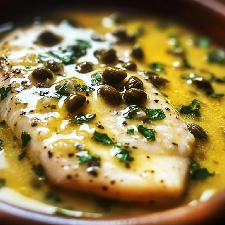 Simple Lemon Caper Sauce