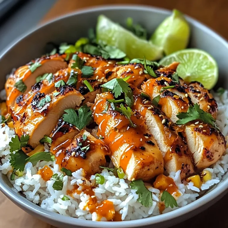 Spicy Maple Chicken with Coconut Rice