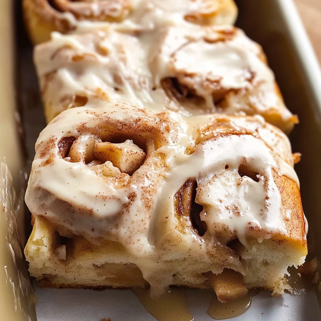 Apple Cinnamon Rolls with Apple Pie Filling