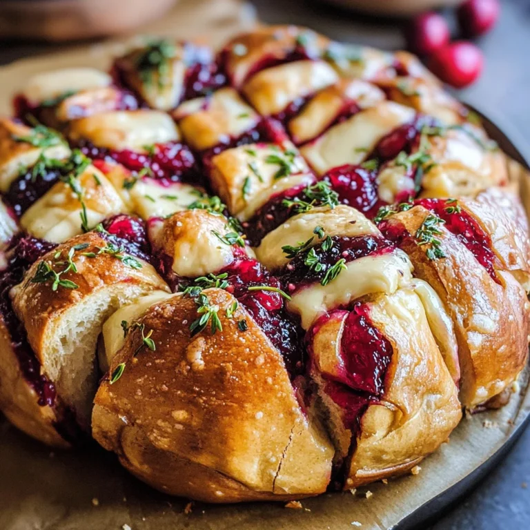 Cranberry Brie Pull-Apart Bread