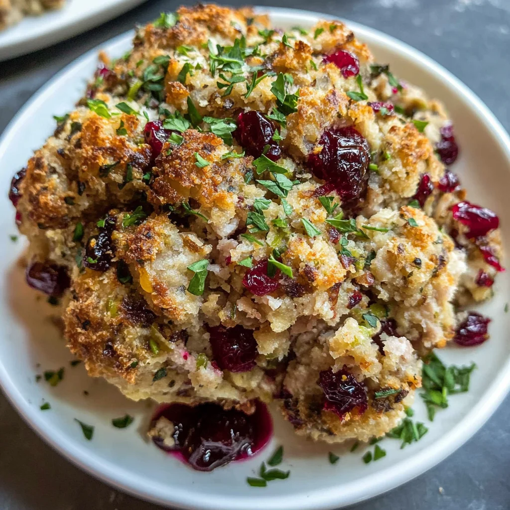 Cranberry & Turkey Stuffing Balls