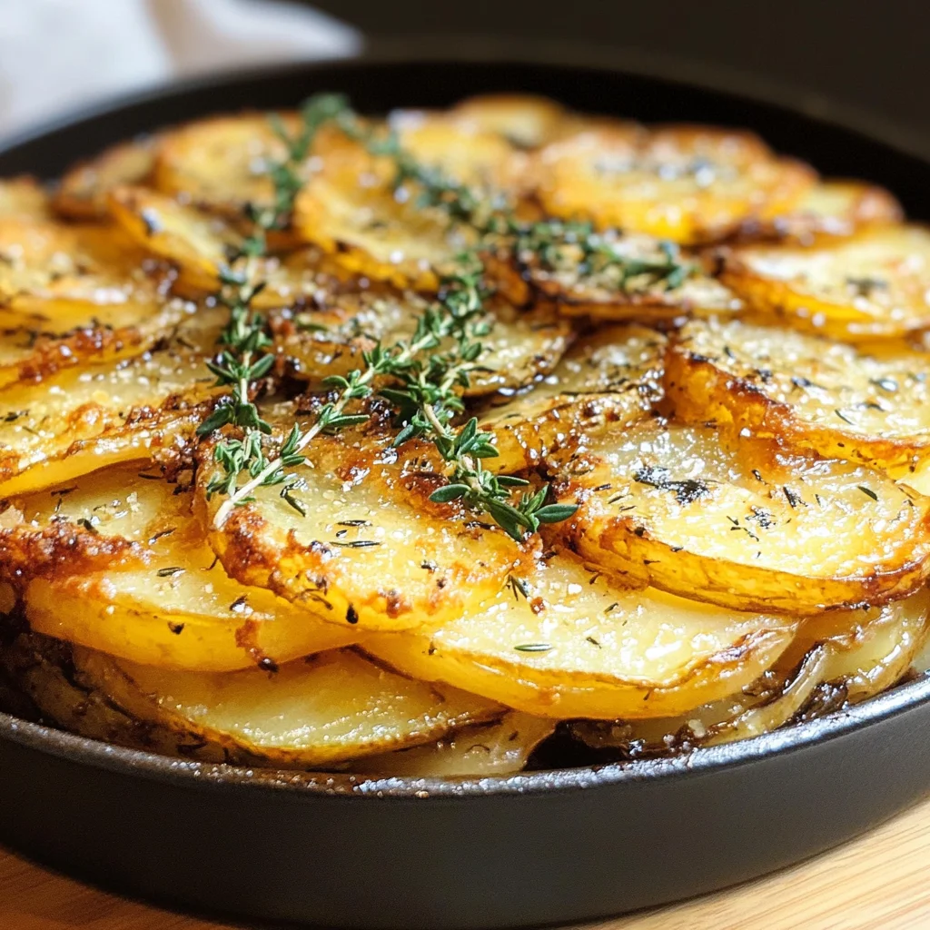 Crispy Balsamic-Thyme Potato Torte
