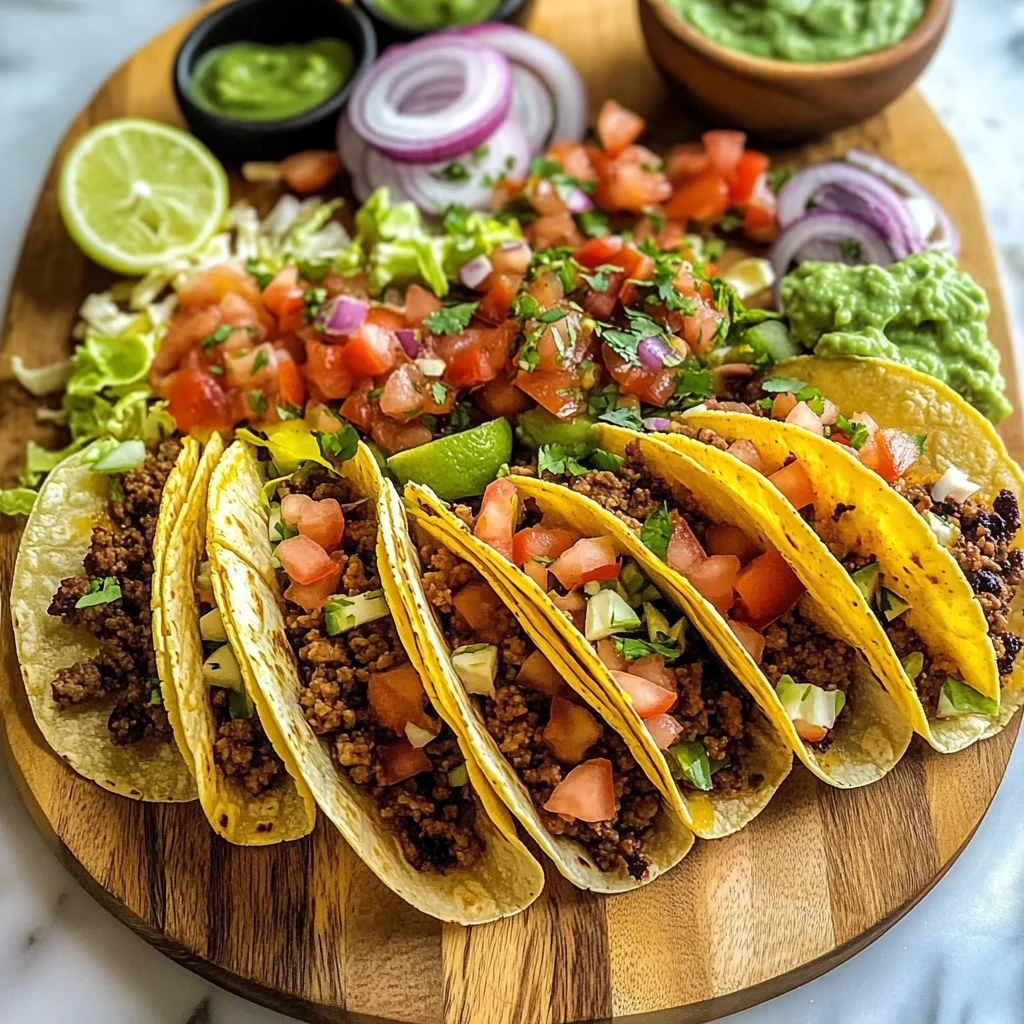 Easy Taco Recipe Dinner Board