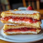 Fried Strawberry Cheesecake Sandwiches