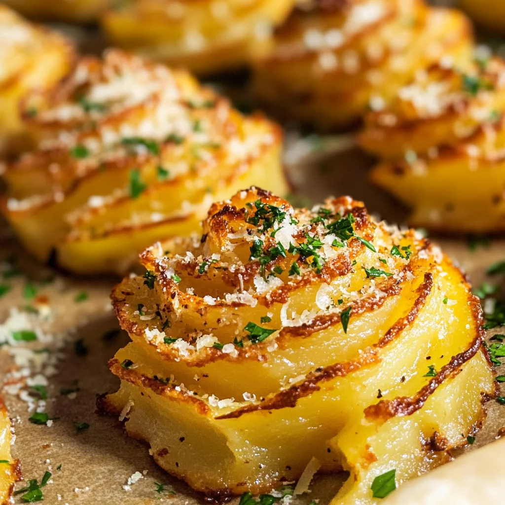 Garlic Parmesan Duchess Potatoes