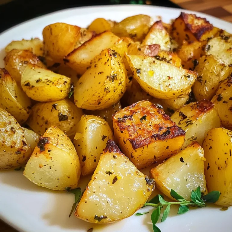 Greek Lemon Garlic Roasted Potatoes