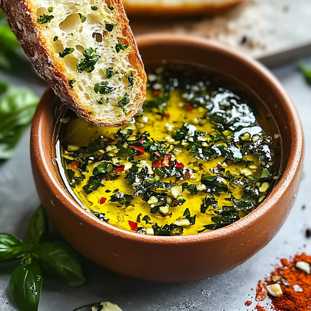 Irresistible Olive Oil Bread Dip
