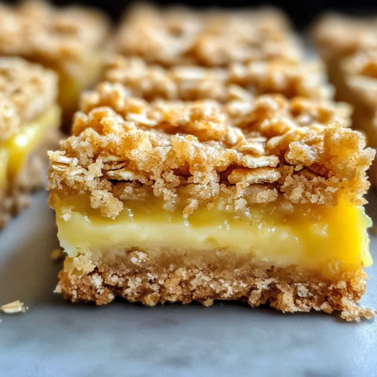 Lemon Oatmeal Crumble Bars