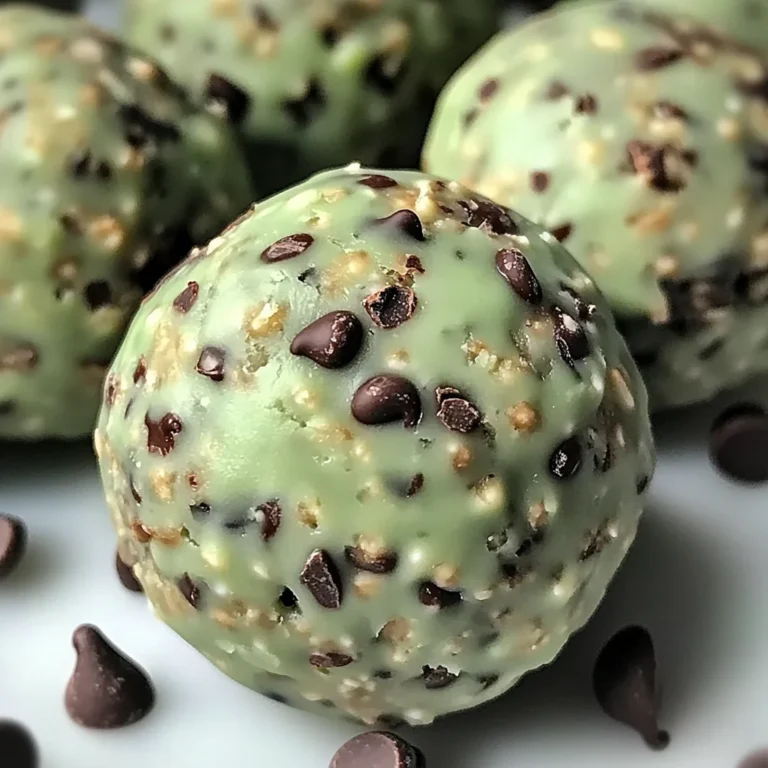 Mint Chocolate Chip Protein Balls