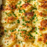 Roasted Garlic Potatoes au Gratin
