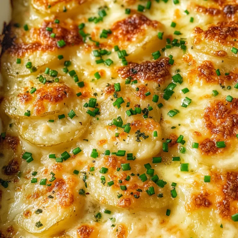 Roasted Garlic Potatoes au Gratin