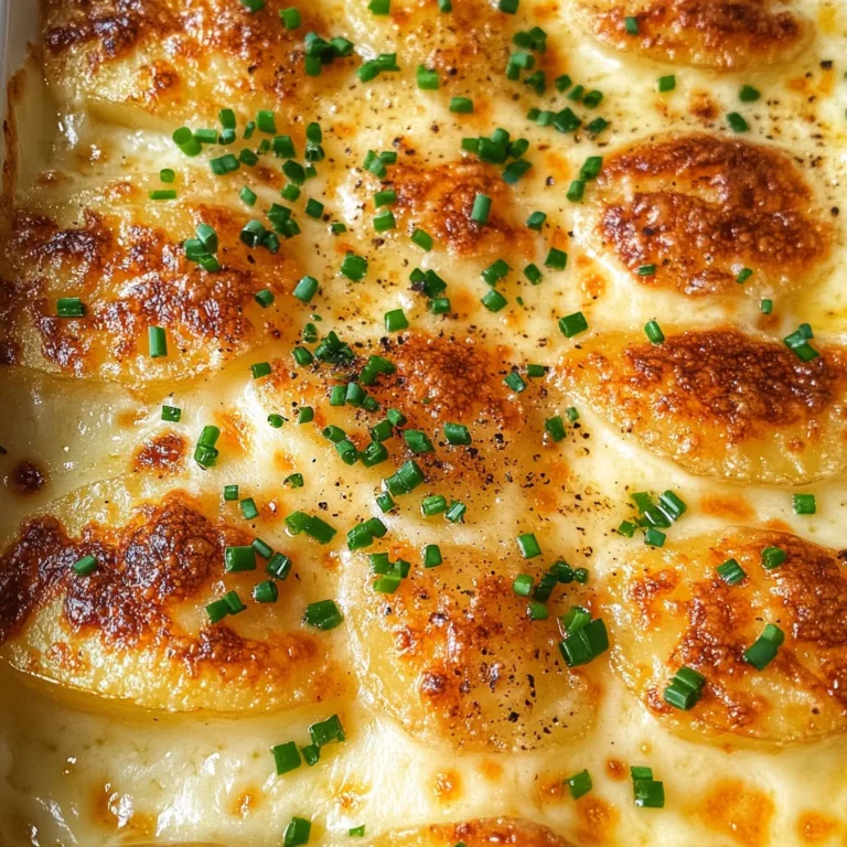 Roasted Garlic Potatoes au Gratin