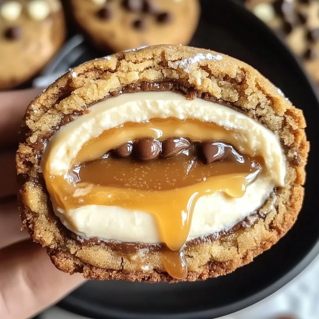 Salted Caramel Cheesecake Cookies