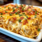 Spicy Southern Cheesy Chicken Spaghetti Casserole