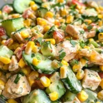 Street Corn Creamy Cucumber Salad