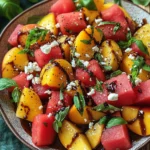 Watermelon Peach Salad – A Refreshing Gourmet Salad